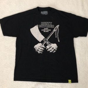 Rusty Butcher Black T Shirt